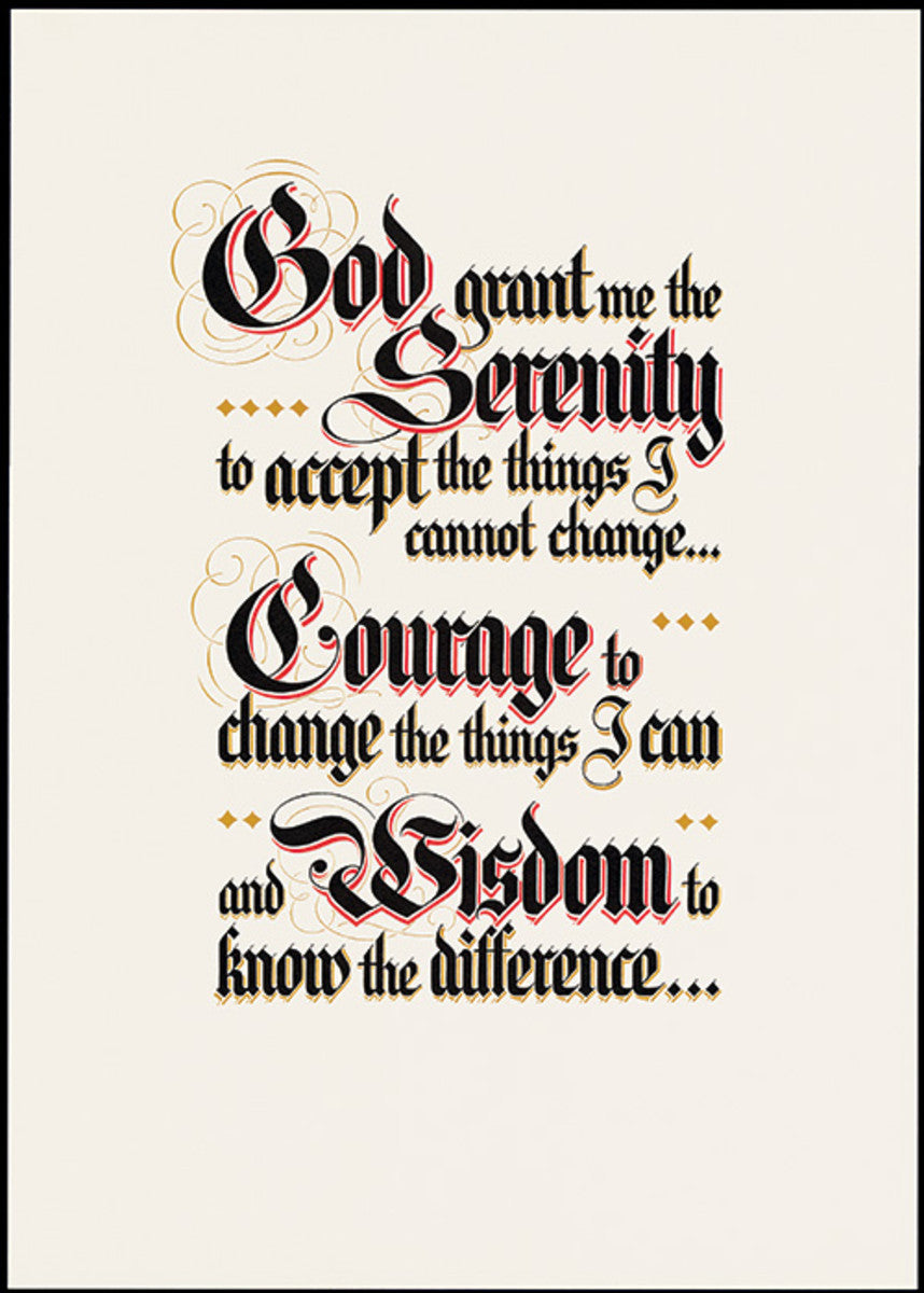 The Serenity Prayer (Parchment)