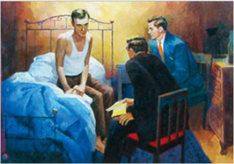 Man on the Bed (Print)