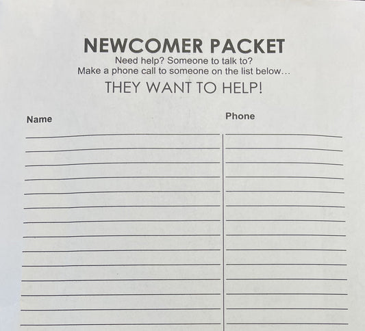 Newcomer Packet